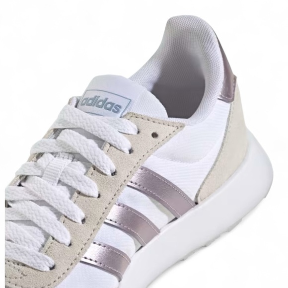 Adidas Run 60s 2.0 Women's Trainers | Size 6.5 | White/Purple/Grey NWT - Picture 5 of 8